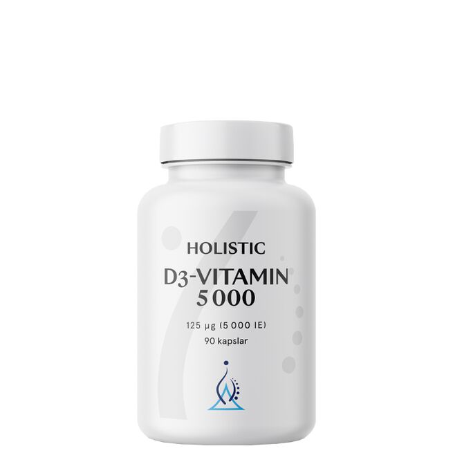 Holistic D3 vitamin 5000 IE 90 kapslar Holistic D3-vitamin 5000 IE 90 kapslar