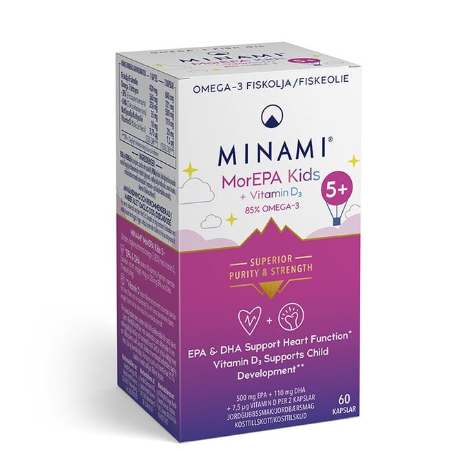 Omega-3 MorEPA Mini Kids 5+ 60 kapslar Omega-3 MorEPA Mini Kids 5+ 60 kapslar
