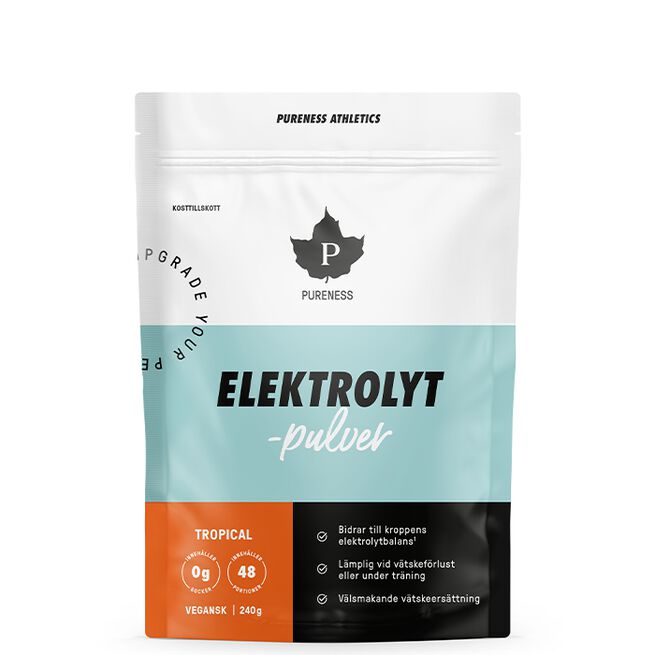 Pureness Elektrolytpulver Tropical 240 g Elektrolytpulver 240 g Tropisk
