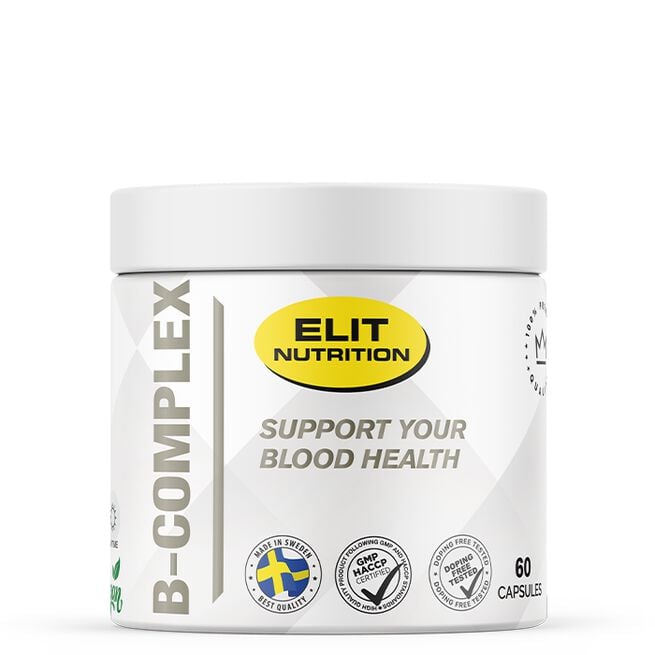 ELIT Vitamin B-Complex, 60 caps ELIT Vitamin B-Complex 60 kapslar