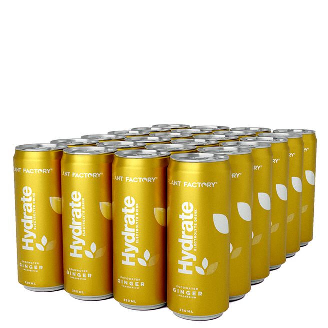 Flak Hydrate, 330 ml, Ginger 24 x Hydrate Kolsyrat Kokosvatten Flak 330 ml Ginger