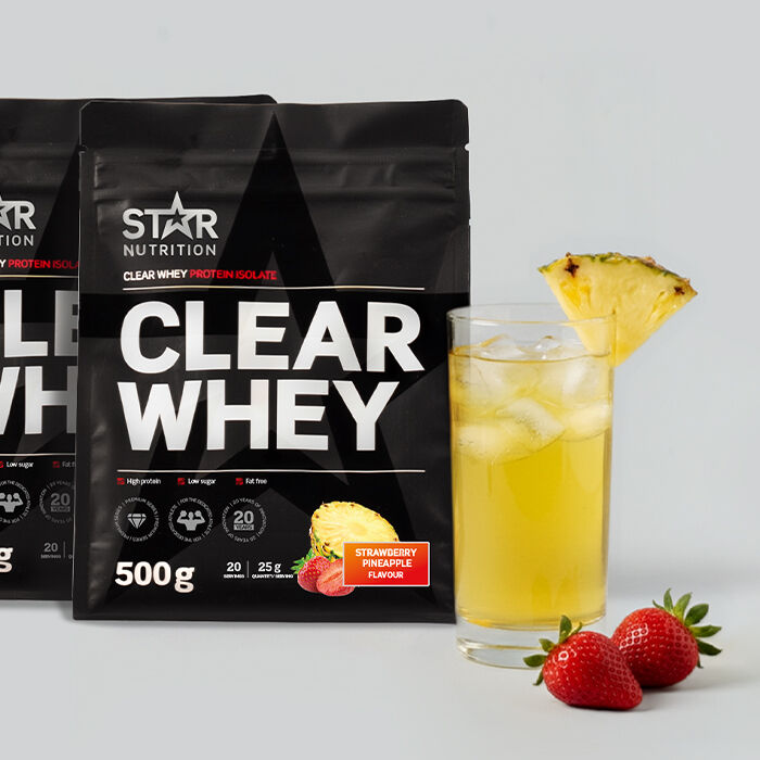 Clear Whey Vassleprotein 500 g strawberry_pineapple