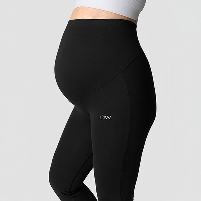 Define Seamless Maternity Flared Tights, Black, L  Define Flared Gravidtights Svart