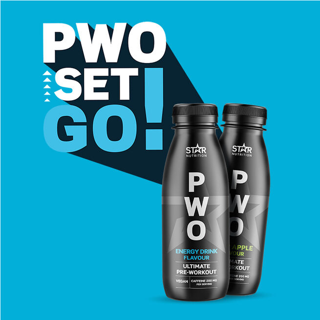 12 x PWO Drink 330 ml Energy flavour  12 x PWO Drink 330 ml Energy flavour