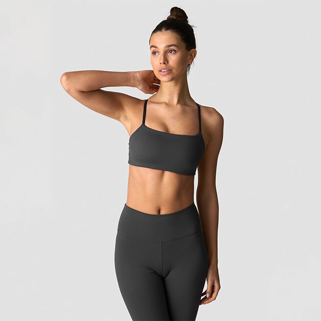 Nimble Adjustable Sports Bra, Dark Grey, L  Nimble Sport-bh Mörkgrå