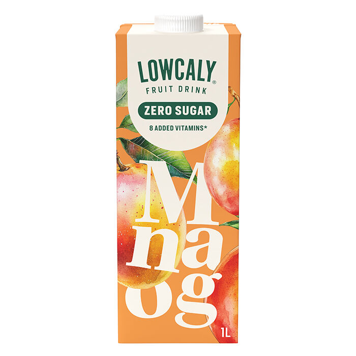 Lowcaly Fruktdryck 1000 ml Mango