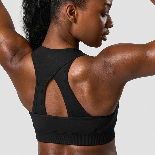 Impact Seamless Sports Bra, Black, L Impact Seamless Sports Bra, Black