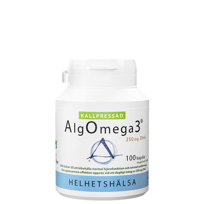AlgOmega3® Kallpressad 100 kapslar  AlgOmega3® Kallpressad 100 kapslar
