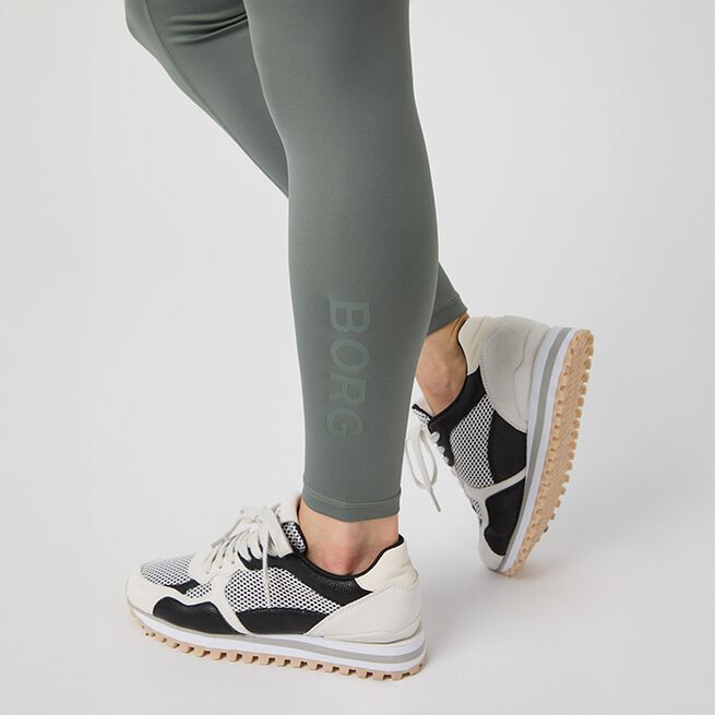 Borg Logo Tights, Agave Green, L  Logo Tights Grön