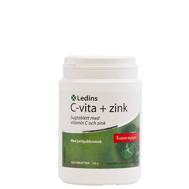 C-Vitamin och Zink 120 tabletter C-Vitamin och Zink 120 tabletter Jordgubb