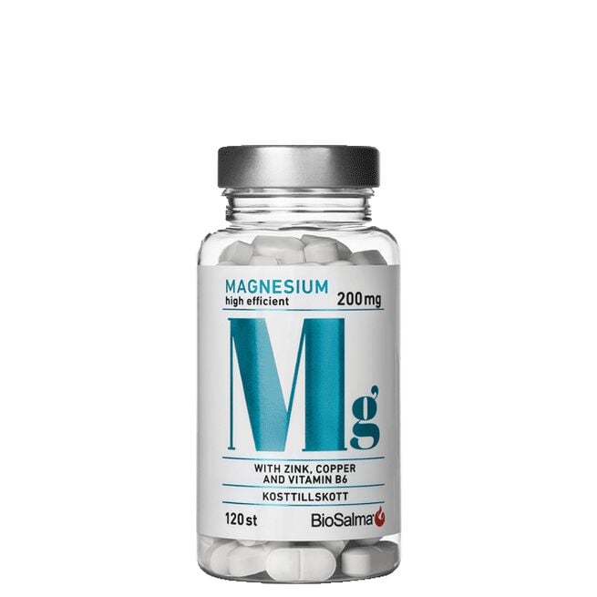 Magnesium 200mg + Zink Koppar B6 120 kapslar Magnesium 200mg + Zink Koppar B6 120 kapslar