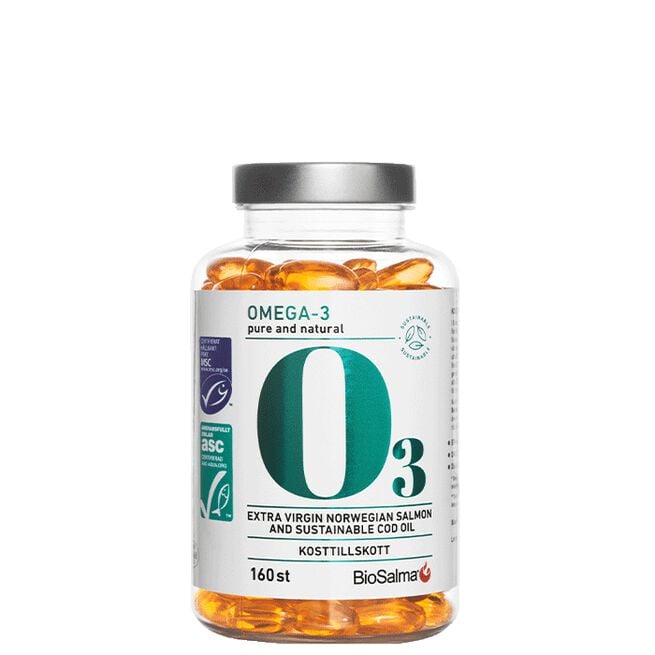 Miljömärkt Omega-3 160 kapslar Miljömärkt Omega-3 160 kapslar
