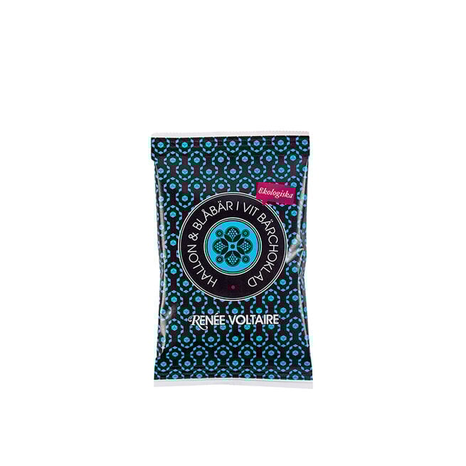 Hallon & Blåbär i Vit Bärchoklad 45 g Hallon & Blåbär i Vit Bärchoklad 45 g