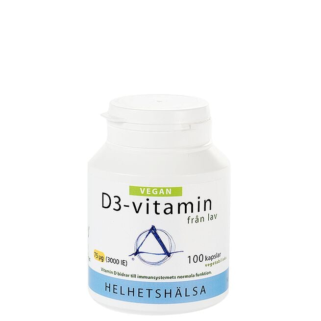 D3-vitamin Vegan 75 mcg 3000 IE 100 kapslar D3-vitamin Vegan 75 mcg 3000 IE 100 kapslar