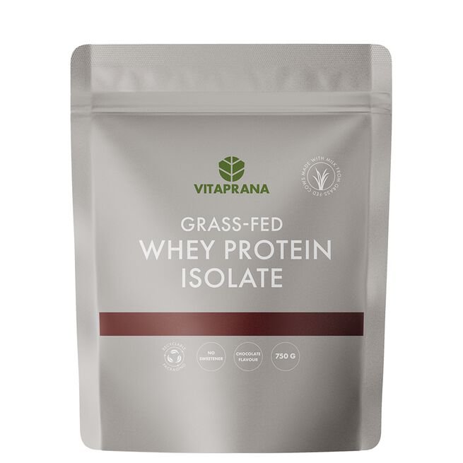 Grass-fed Whey protein isolate, 750 g, Choklad  Vassleproteinisolat Grass-fed 750 g Choklad