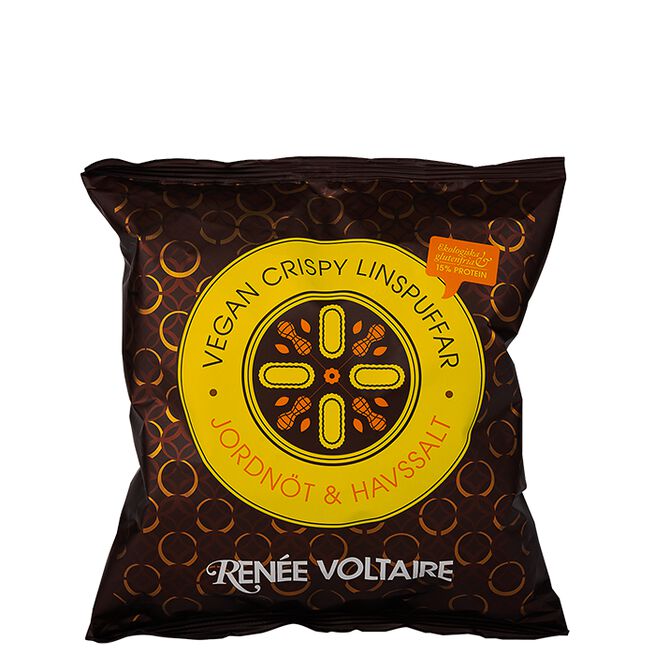 Renée Voltaire Vegan Crispy Linspuffar Jordnöt & Havssalt 60 g Vegan Crispy Linspuffar Jordnöt & Havssalt 60 g