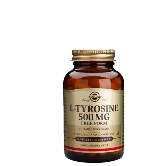 L-Tyrosine 500 mg, 50 kapslar 