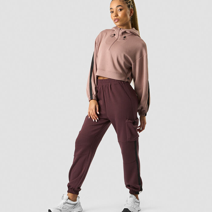 Stance Cropped Hoodie, Light Mauve