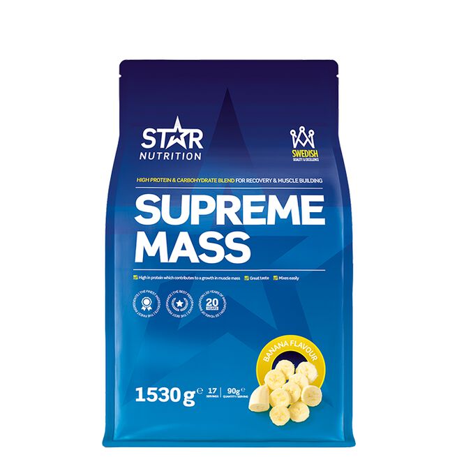 Star nutrition Supreme mass Banana Supreme Mass Gainer 1,53 kg Banan