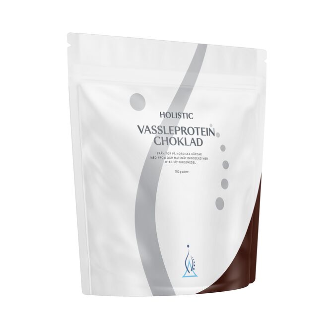 Vassleprotein Choklad 750 g  Holistic Vassleprotein 750 g Choklad