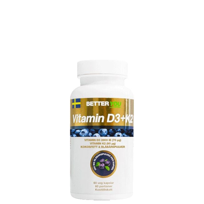 Vitamin D3+K2, 60 kapslar Better You Vitamin D3+K2 60 kapslar