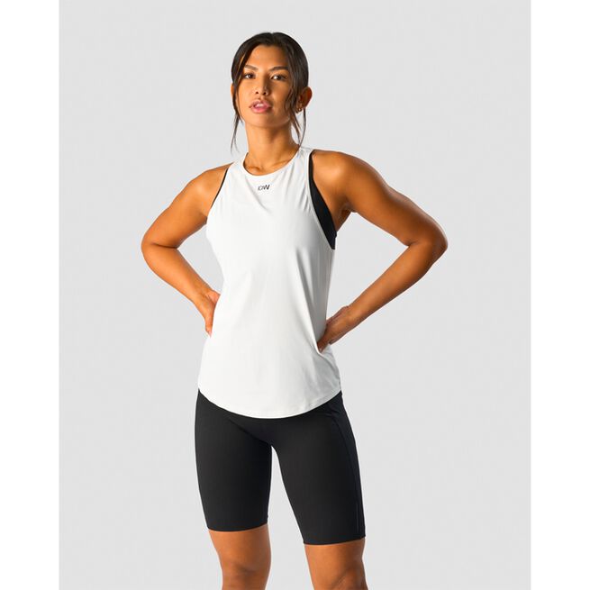 Charge Tank Top Wmn, White, M Charge Tank Top Wmn, White