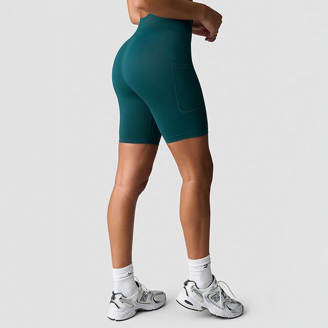 Define Seamless Pocket Biker Shorts, Forrest Green, L  Define Cykelshorts Grön