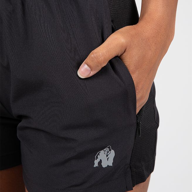 Gorilla Wear Marietta Shorts, Black Marietta Shorts, Black