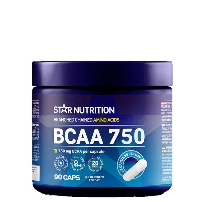 BCAA 750, 90 caps BCAA 750 Kapslar 90 st