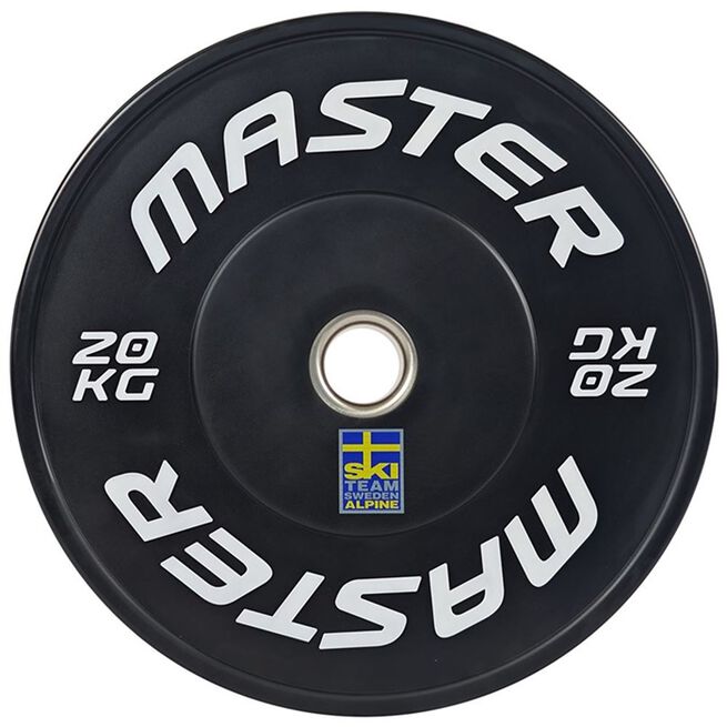 Master Fitness Bumper Ski Black, 20 kg Bumpervikter Ski Svart