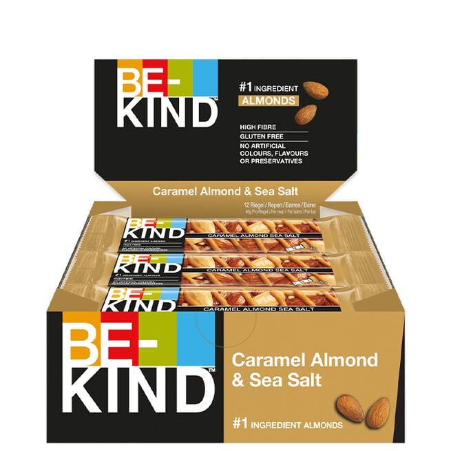 12 x BeKind Core Bar 40 g Caramel Almond & Sea Salt 12 x BeKind Core Bar 40 g Caramel Almond & Sea Salt Caramel Almond & Sea Salt