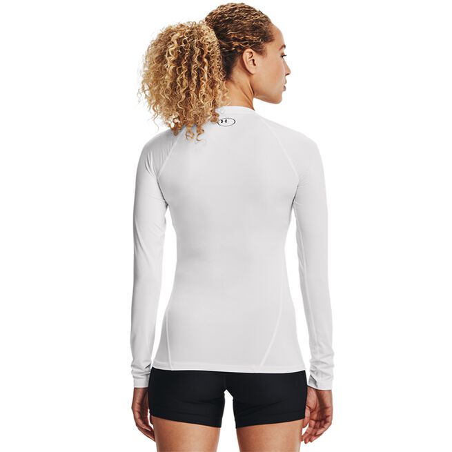 HeatGear Authentics Comp LS, White, L  HG Armour Comp Mock Träningströja Vit