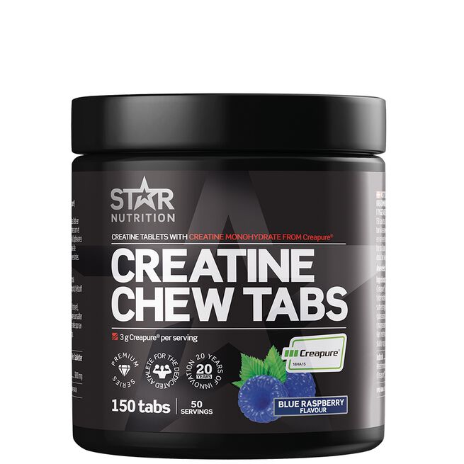 Creatine Chew Tabs, Blue Raspberry, 150 tabs Creatine Chew Tabs, 150 tabs Blue Raspberry