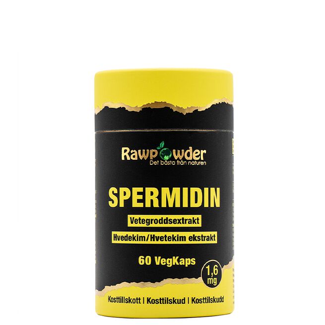 Rawpowder Spermidin 1,6 mg 60 kapslar Spermidin 1,6 mg 60 kapslar