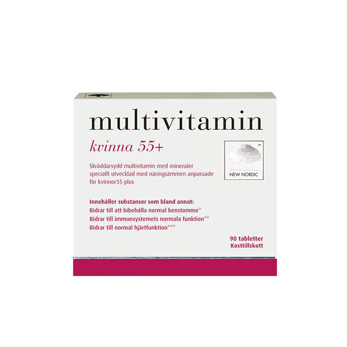 Multivitamin kvinna 55+ 90 tabletter