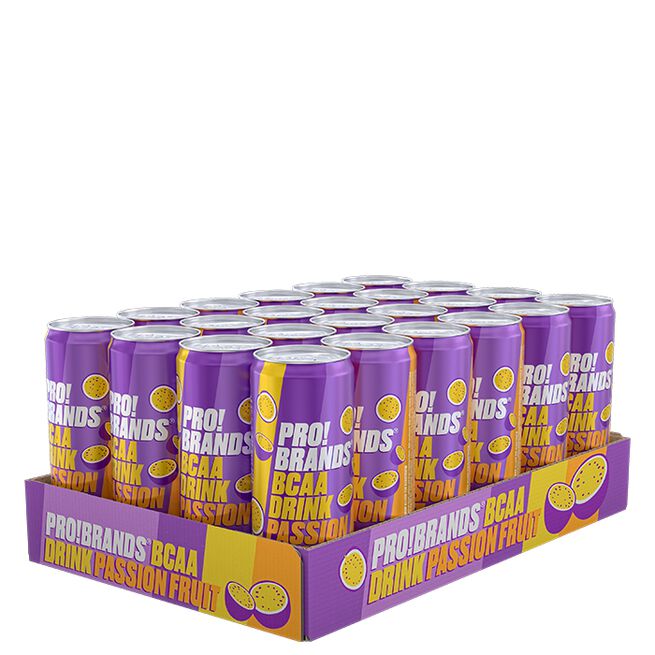 24 x Pro Brands BCAA Drink, 330 ml, Passionfruit 24 x BCAA Energidryck 330 ml Passionfruit