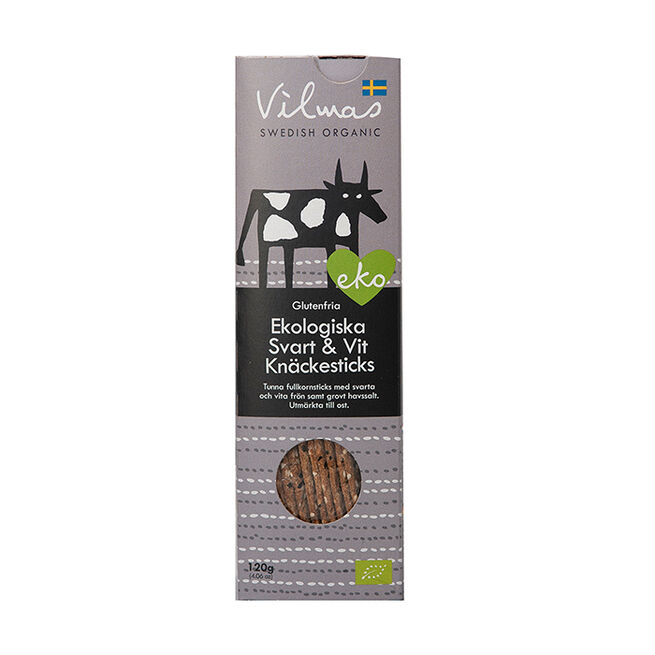 Vilmas Knäckesticks EKO 120 g Svart & Vit Knäckesticks EKO 120 g Svart & Vit