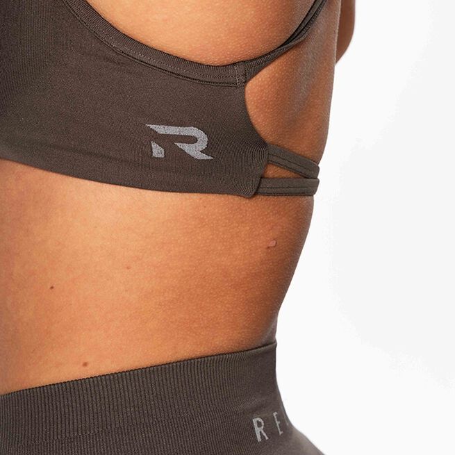 Relode Prime Seamless Top, Brown, L  Relode Prime Seamless Top, Brown