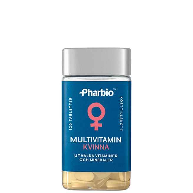 Pharbio Multivitamin Kvinna 120 tabletter