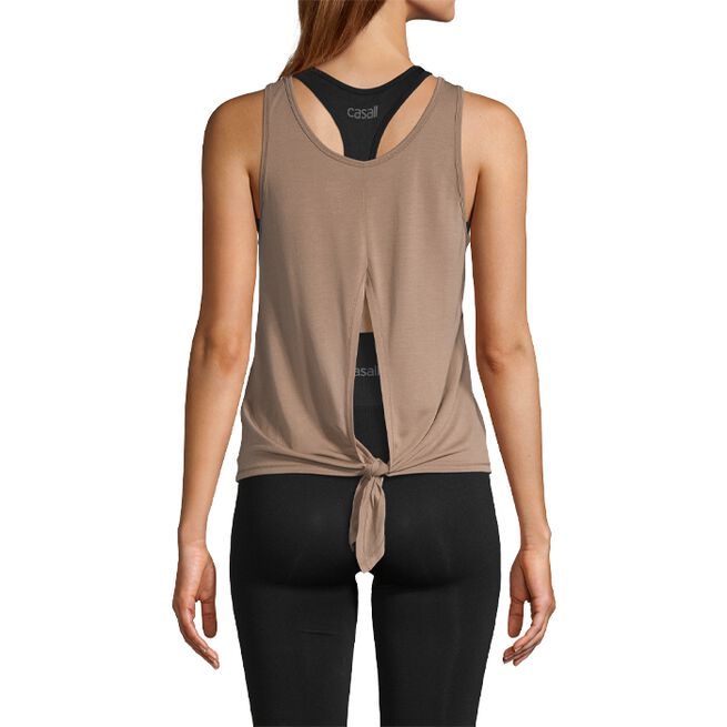 Tie Back Tank, Taupe Grey, 34 