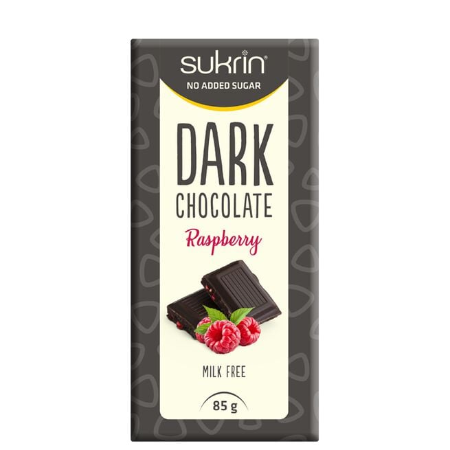 Sukrin Mörk Choklad 65% Med Hallon 85 g Mörk Choklad 65% Med Hallon 85 g