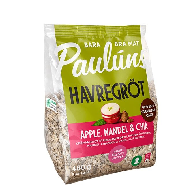 Gröt Äpple Mandel Chia 480 g Gröt Äpple Mandel Chia 480 g