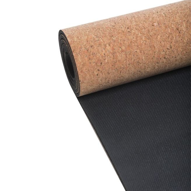 Yoga Mat Natural Cork 5mm, Natural Cork/Black 