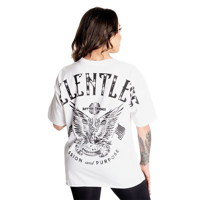 Better Bodies Relentless Oversize Tee, White Relentless Oversized T-shirt Vit
