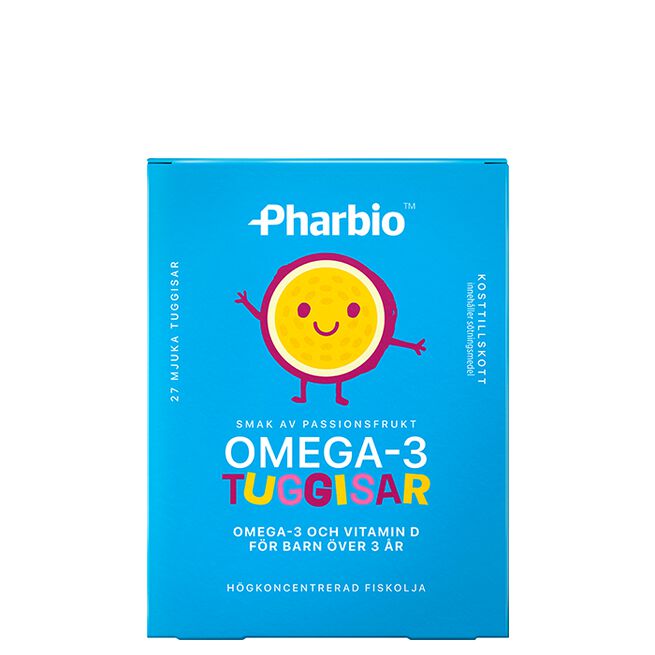 Omega-3 Barn Passionsfrukt 27 tuggkapslar Omega-3 Barn Passionsfrukt 27 tuggkapslar Passionsfrukt