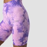 ICANIWILL Define Seamless Tie Dye Biker Shorts Purple Breeze