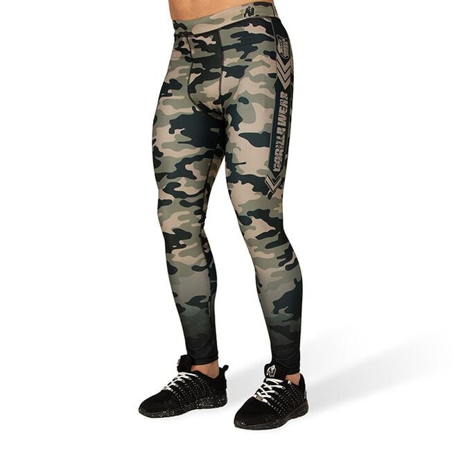 Franklin Men's Tights, Army Green Camo, S Franklin Men's Tights, Army Green Camo