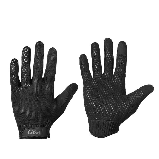 Casall Exercise Glove, Long fingers, Black Träningshandskar Unisex