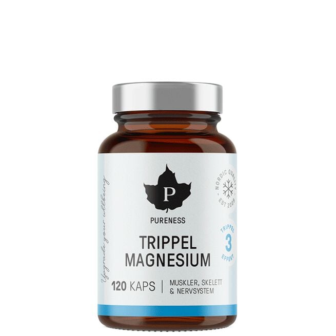 Pureness Trippel Magnesium, 120 caps Trippel Magnesium 120 kapslar
