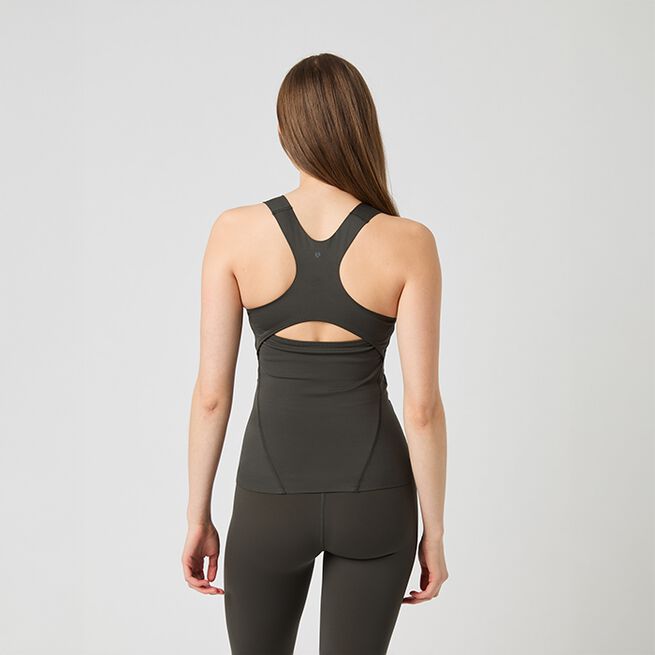 Studio 2 In 1 Tank, Peat, XS  2 in 1 Linne Peat